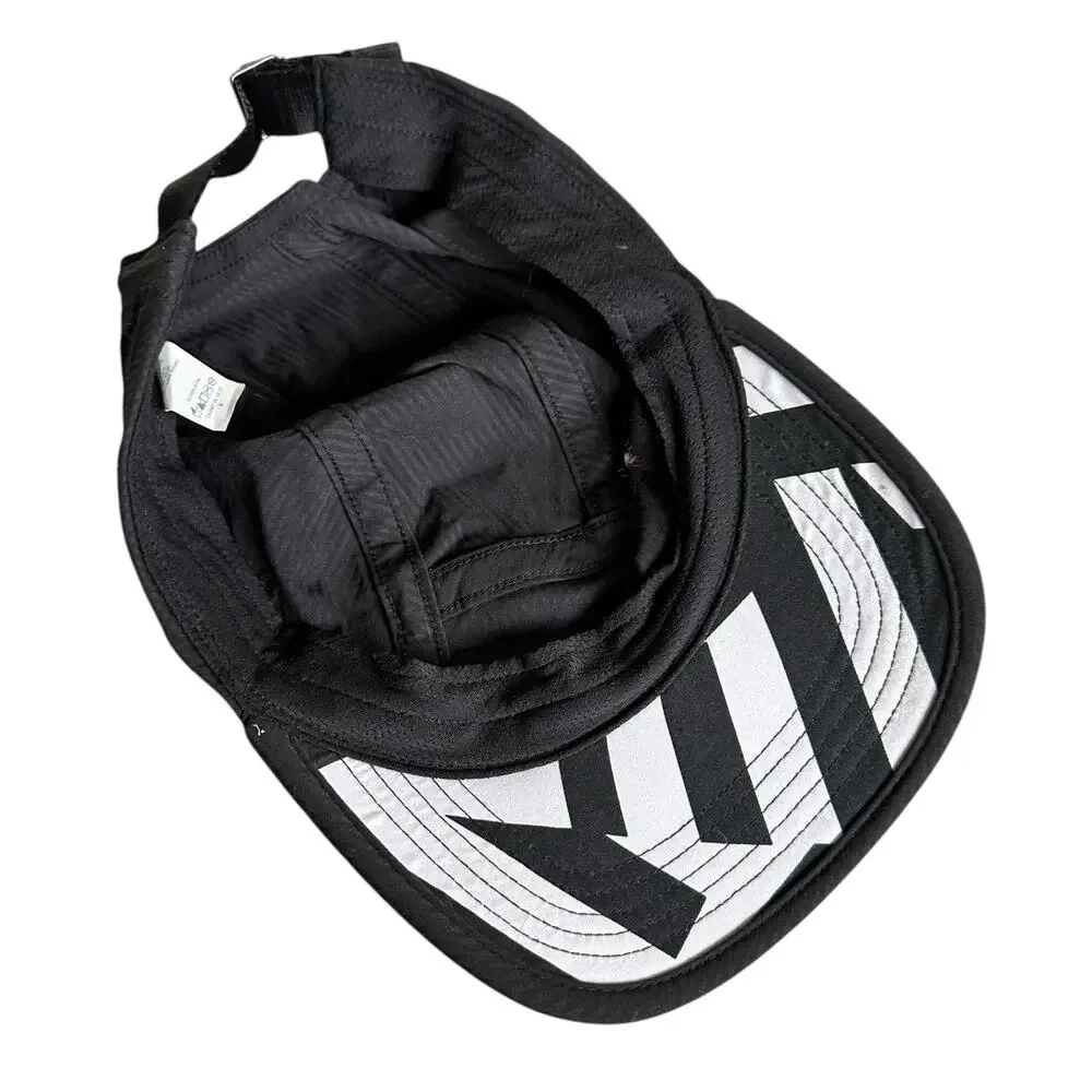 LULULEMON Seawheeze Finishers Runners Hat Cap Black Striped Adjustable‎ Running